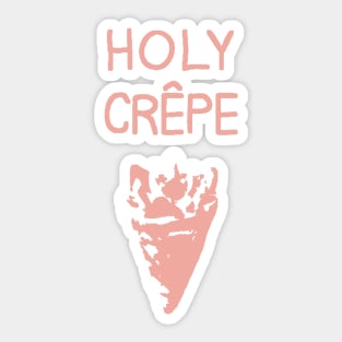 Holy Crêpe - Peach Color Sticker